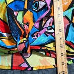 Live 4 Truth  Shirt medium bohemian abstract art cropped tie button down shirt Photo 3