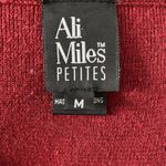 Ali Miles Nostalgia Vintage Fall Embroidered Cotton Burgundy Red Button Vest M Size M Photo 6
