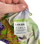 I am gia I.Am.Gia Svana Cutout Halter Mini Dress in Hawaiian Hibiscus‎ Drawstring Size XS Photo 9