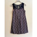Motherhood Maternity  Pink with Blue Lace Overlap Baby Shower Dress Size: Medium Photo 3