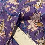 J. Jill Linen Sleeveless Floral Dress w Pockets Purple Medium LARGE Photo 11