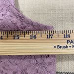 J.Crew XS Tank Top Lace Ruffle Neck Lavender Purple Pastel Pink Scalloped Photo 7