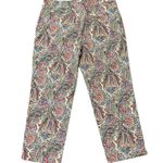 Talbots Tablots Carpri Pants Size 10 Signature Paisley Print Lightweight Photo 3