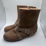 Softwalk Women's  Rayne Boot tan shearling lining winter mid calf size8 Wide 1083 Photo 2