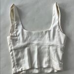 Aritzia x Wilfred Shine Bustier Satin Crop Top XS White Photo 5