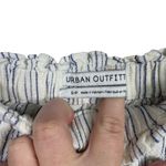 Urban Outfitters River Linen Blend Striped Pull On Shorts in Ivory/Blue Size S Photo 4