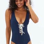 Summersalt  The Lace-Up‎ Backflip Navy Blue NWT Size 16 Photo 0