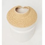 l*space  Del Mar Visor in Natural One Size New Womens Straw Hat Photo 7