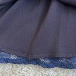 Ali Ra Navy Blue Lace Overlay Silk Sleeveless Dress in Womens Size 8 Photo 3