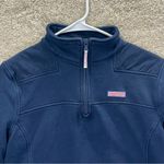 Vineyard Vines Flawed sweater quarter zip faded blue small cotton blend camping Photo 1