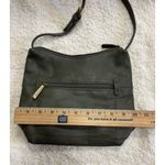 Stone Mountain Olive Green Leather Shoulder Bag with Zipper Pockets 10 X 6 VTG Photo 7