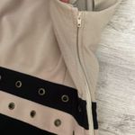 Calvin Klein Tan & Black Sleeveless Zip Side Above the Knee Dress Size 2 Photo 6