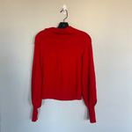 Treasure & Bond  Red Merino Wool Blend Sweater Size XS   Photo 7