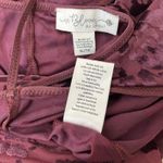 In Bloom by Jonquil XL Burgundy Burnout Velour Robe Kimono & Nightgown Set Purple Photo 10