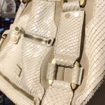 Jimmy Choo  large satchel cream color with gold hardware Photo 10