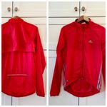 Adidas  CLIMAPROOF Red Packable Cycling Windbreaker Zip-Up Jacket, sz. S Photo 4