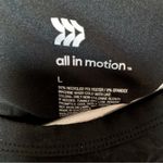 All In Motion  Semi Crop Loose Fit Black Tee L Photo 2