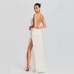 RETROFÊTE Morena Gown Dress White size Large Photo 2