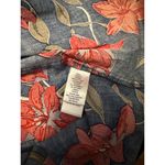 Clover & Sloane Womens 10 Blue Floral Tropical Square Neck Babydoll Midi Dress Photo 8