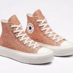 Converse CTAS loft hi healing clay/light gold platform sneakers size 7 Photo 6