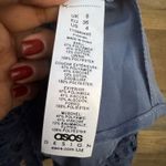 ASOS NWT  Design Lace Midi Dress with Lace Up Back in Blue Photo 5