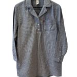 Levi's Levi’s Railroad Stripe Shift Dress Shirt Dress Blue Relax Fit L Photo 0