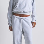 SKIMS Cotton Fleece Pullover Hoodie in Light Heather Grey, Size Large Photo 0