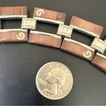 Brighton Retired Milano Walnut Brown Scroll Wide Link Bracelet 55g. Photo 7
