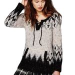 Free People Love Bug Wool Blend Fair Isle Nordic Print Wool Blend Sweater Photo 1