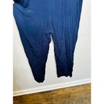 THAKOON COLLECTIVE Navy Short Sleeve Collared Front Button Jumpsuit Size 6 Blue Photo 9