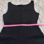 Theory Gorgeous  S Stretch Bandage Knit Midi Dress Vneck Black Cocktail ALine Photo 5