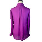White House | Black Market Women’s Purple Silk Blouse Size 6 Photo 1