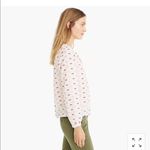 J.Crew New ruffle-neck popover in metallic Photo 4
