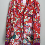 Anthropologie Sire Size S Multicolor Floral Long Sleeve Pajama Top Cotton Modal Photo 0