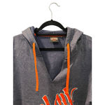 Harley Davidson Hooded Size Large Biker Relaxed Fit Hoodie Graphic Women's Gray Photo 3