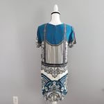 EXPRESS Graphic Short Sleeve Shift Dress Size S Petite Photo 1