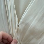 Ulla Johnson Amal Ivory Silky Ruffle Long Sleeve Wrap Top Boho Mini Dress Sz 8 Photo 6