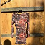 Dolls Kill Reeling Colors Sheer‎ Cut Out Dress size large black bead  marbled Photo 4