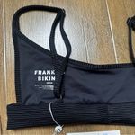 frankie's bikinis NWT Gavin Ribbed Bikini Top in Black Size Medium Photo 7