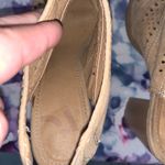 Report Tan Open Toe Laser Cut High Heel Shoes Size 7.5 Photo 8