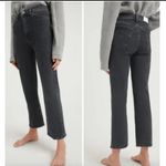 RE/DONE The 70's Crop Boot Jeans sz 31 Black Stoned Noir Stretch NWT inseam 28" Photo 1