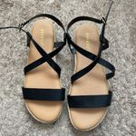 Bamboo Black Platform Sandals Photo 0