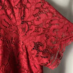 Ralph Lauren LAUREN GREEN LABEL WO SIZE 14 WINE COLOR LASER CUT LACE CUT DESIGN Photo 5