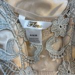 Flora Luxurious vintage Satin Lace maxi length size medium Chemise Photo 1