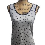 Lucky Brand  Star Print Tank‎ Top Sleeveless Casual Everyday Top Size S Photo 0