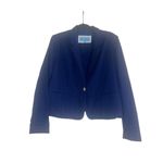 Draper James ✨ Eyelet Textured Notch Lapel Blazer Sz XL Navy Jacket✨ Photo 5