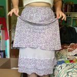 Notations Thrifted Purple Floral Midi Skirt Photo 2