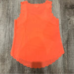 MINE Scalloped Sleeveless Tank Top Blouse Orange Photo 2