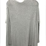 Free People We the Free Lover Split Back Rib Thermal Top Sweater Size SMALL Grey Photo 1