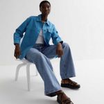 THREAD & SUPPLY Sapphire Blue Polar Fleece Shacket, New with Tag Blue Size XL Photo 1